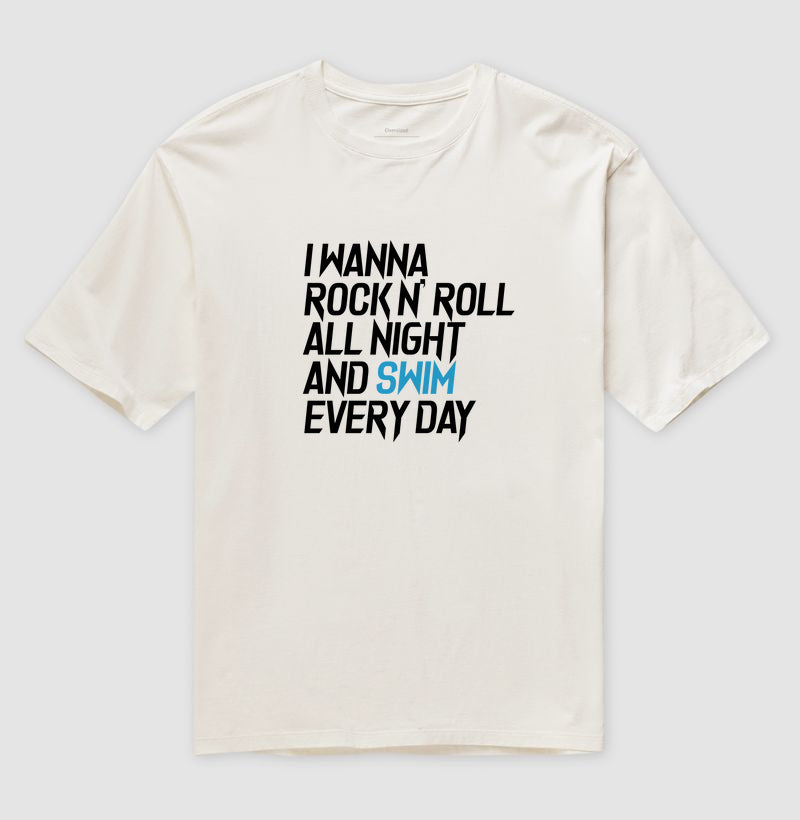 Camiseta Oversized - Rock N'roll