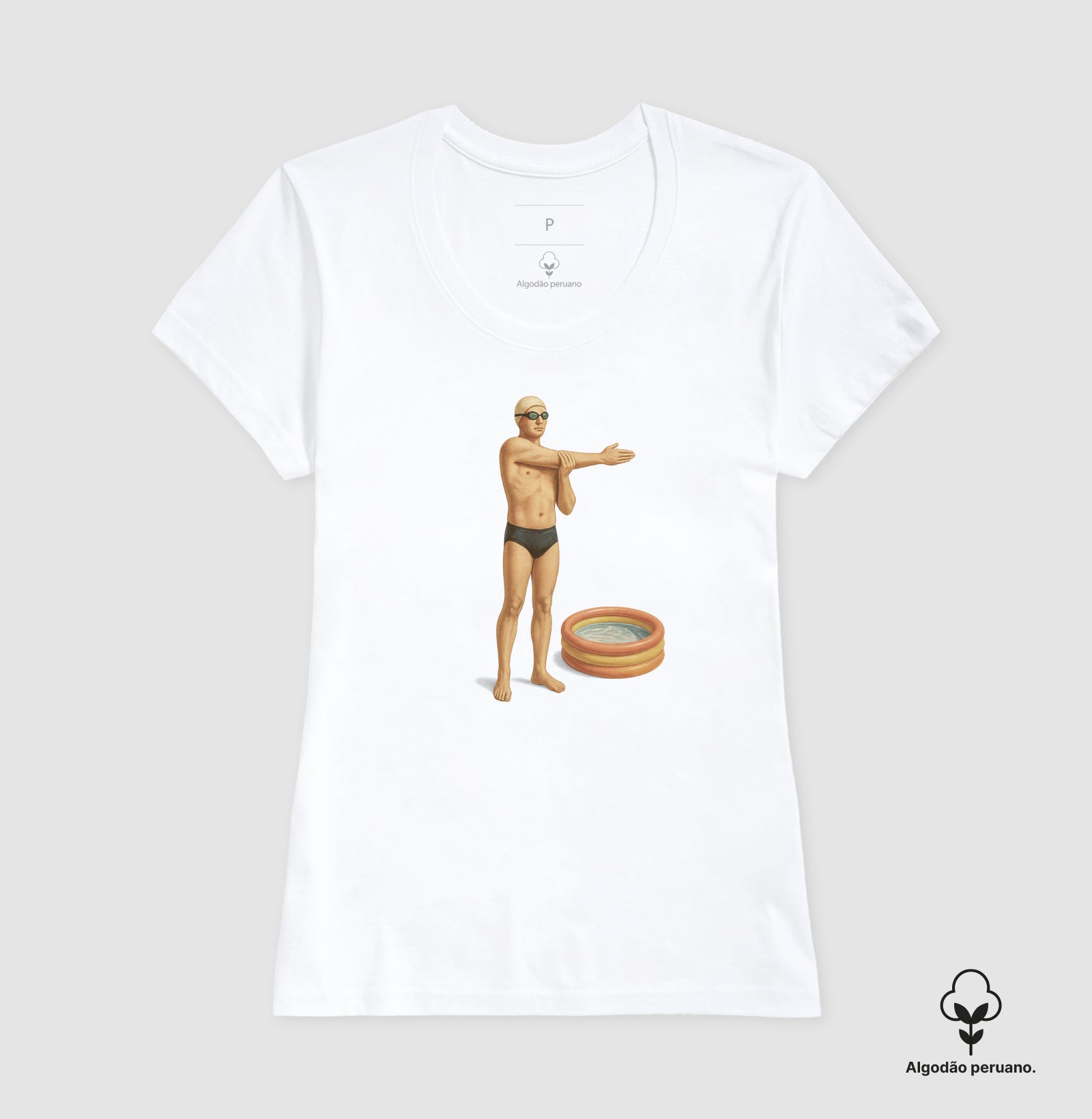 Camiseta Algodão Peruano - Alongando
