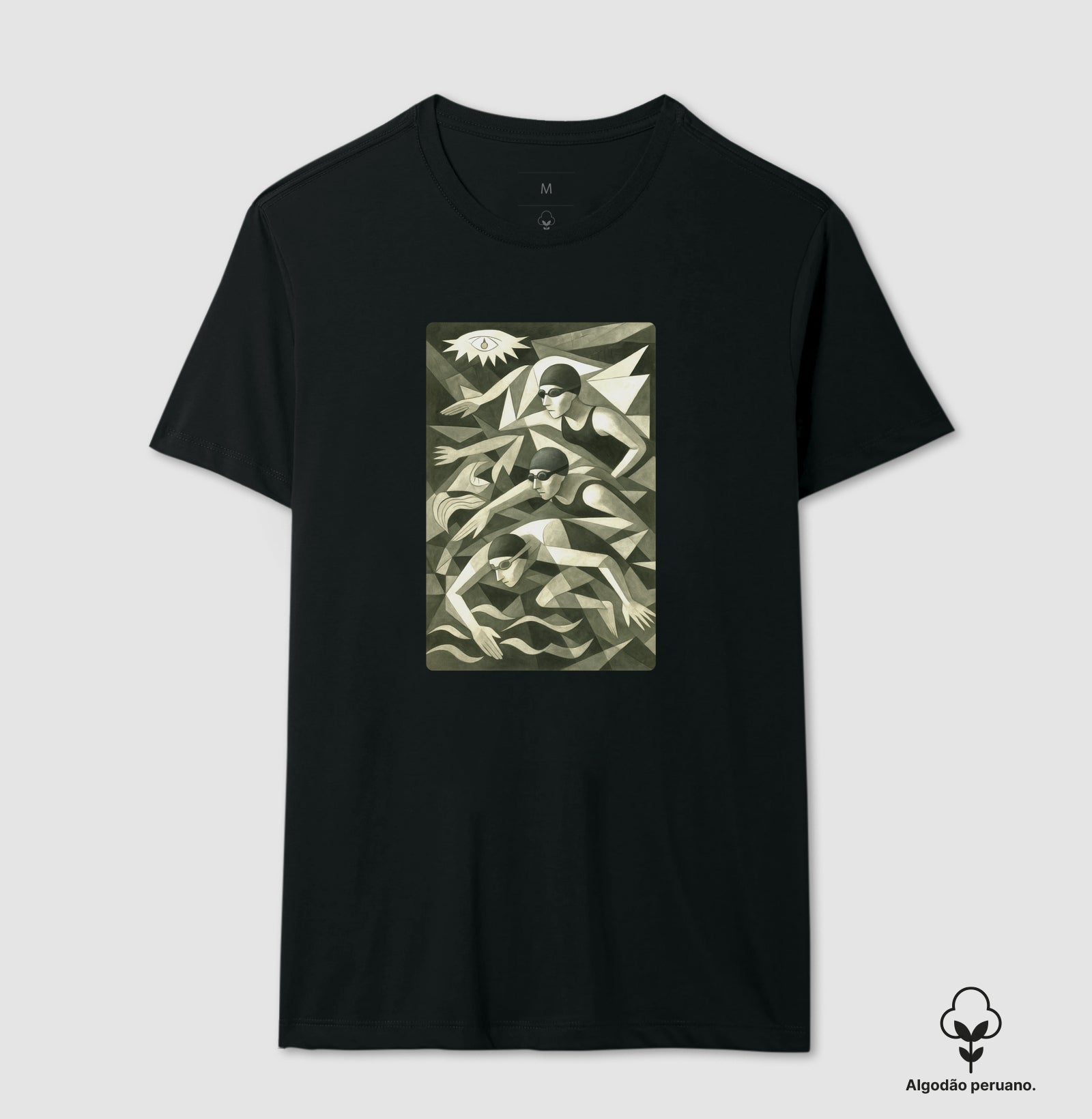 Camiseta Algodão Peruano - Cubista