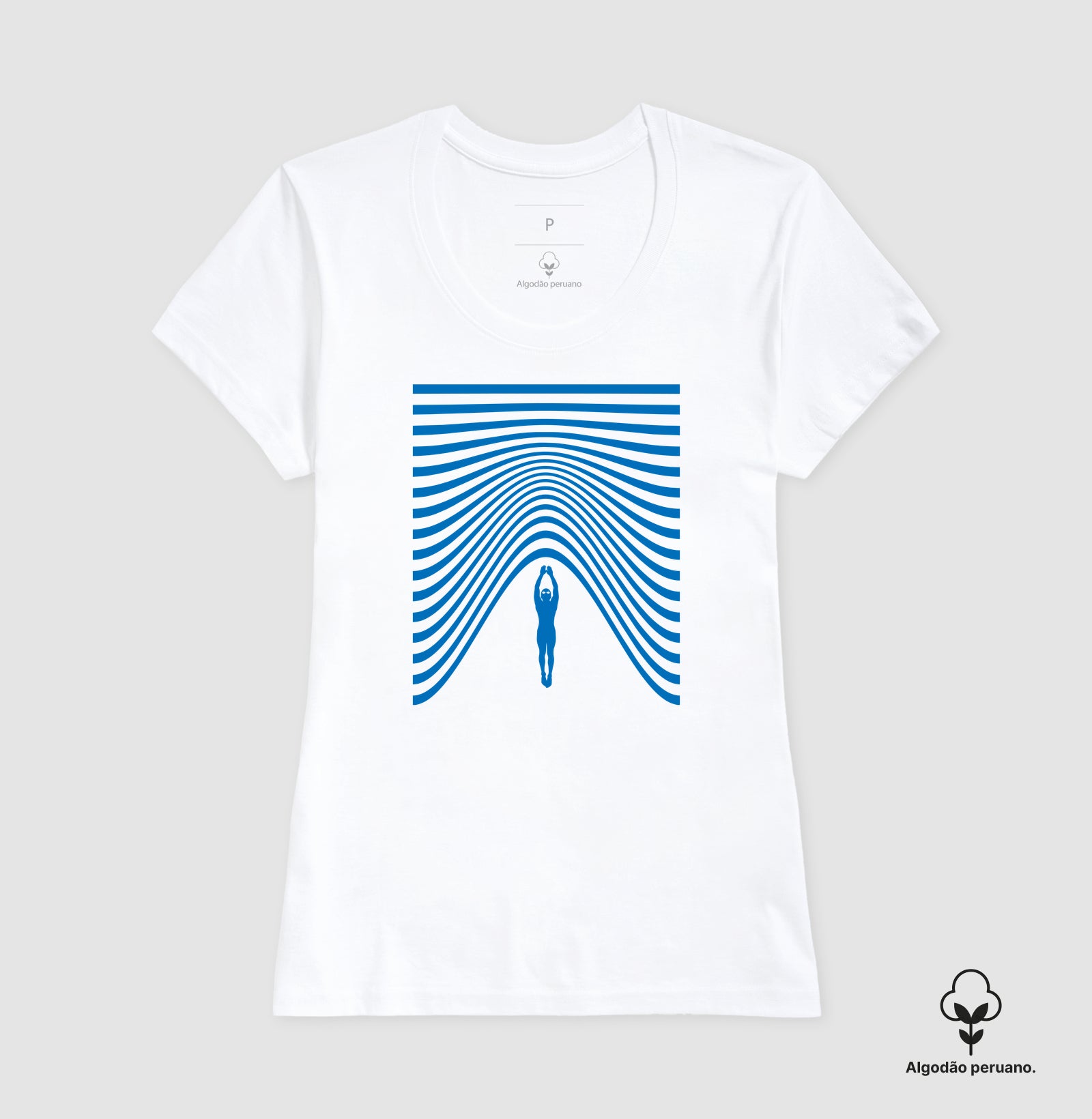 Camiseta Algodão Peruano - Fluir
