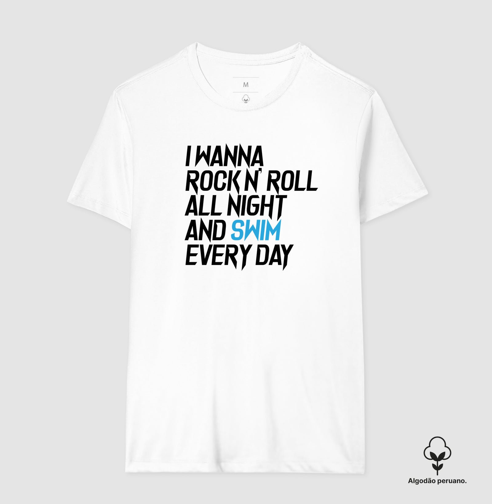 Camiseta Algodão Peruano - Rock N'roll