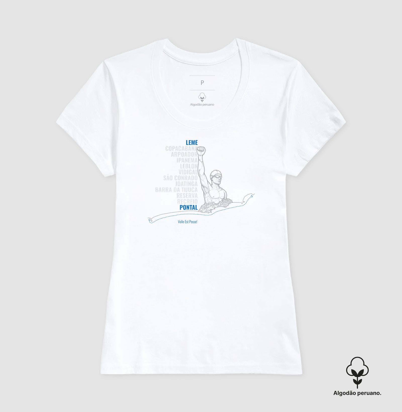 Camiseta Algodão Peruano - Leme Ao Pontal