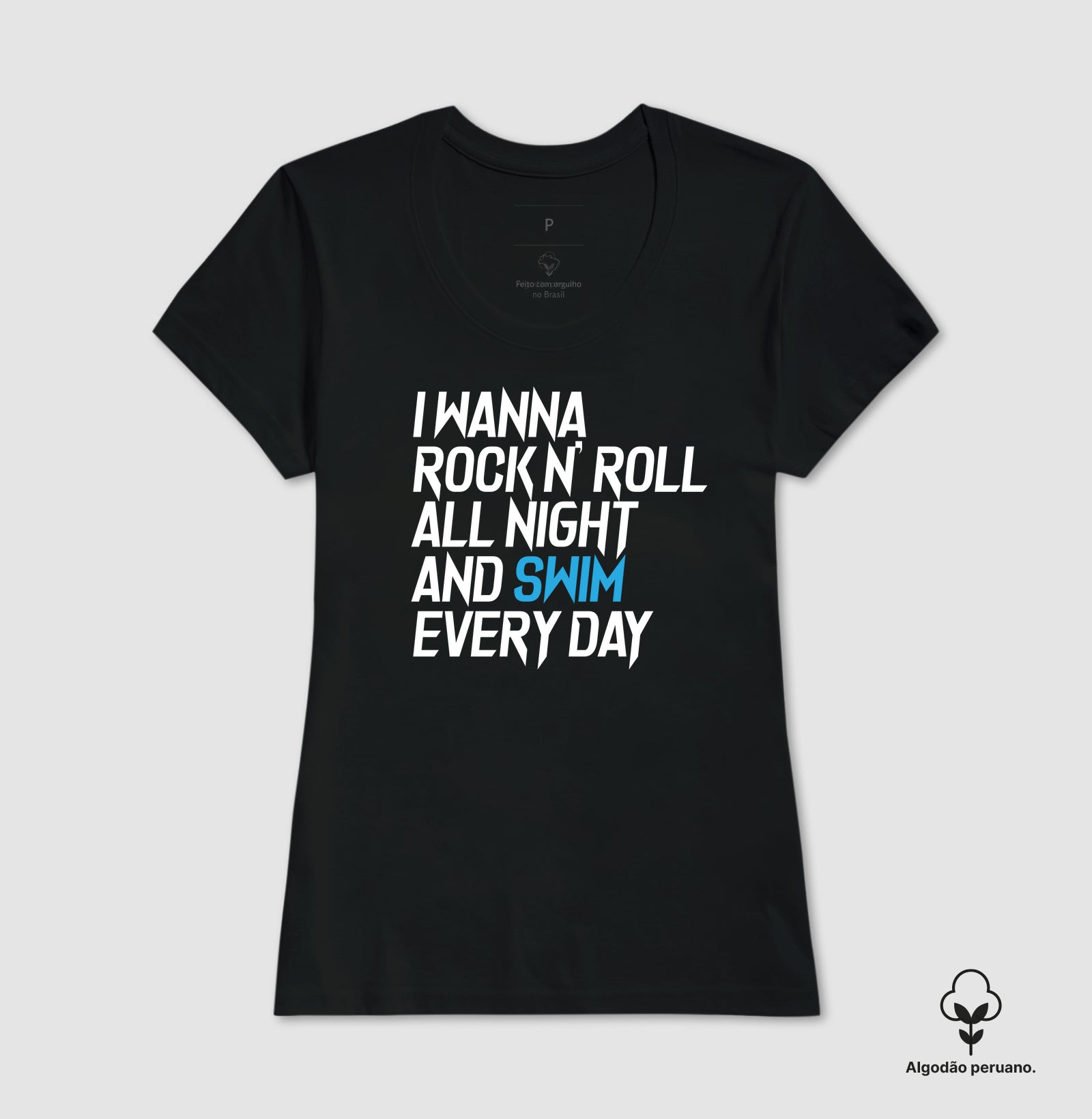 Camiseta Algodão Peruano - Rock N'roll