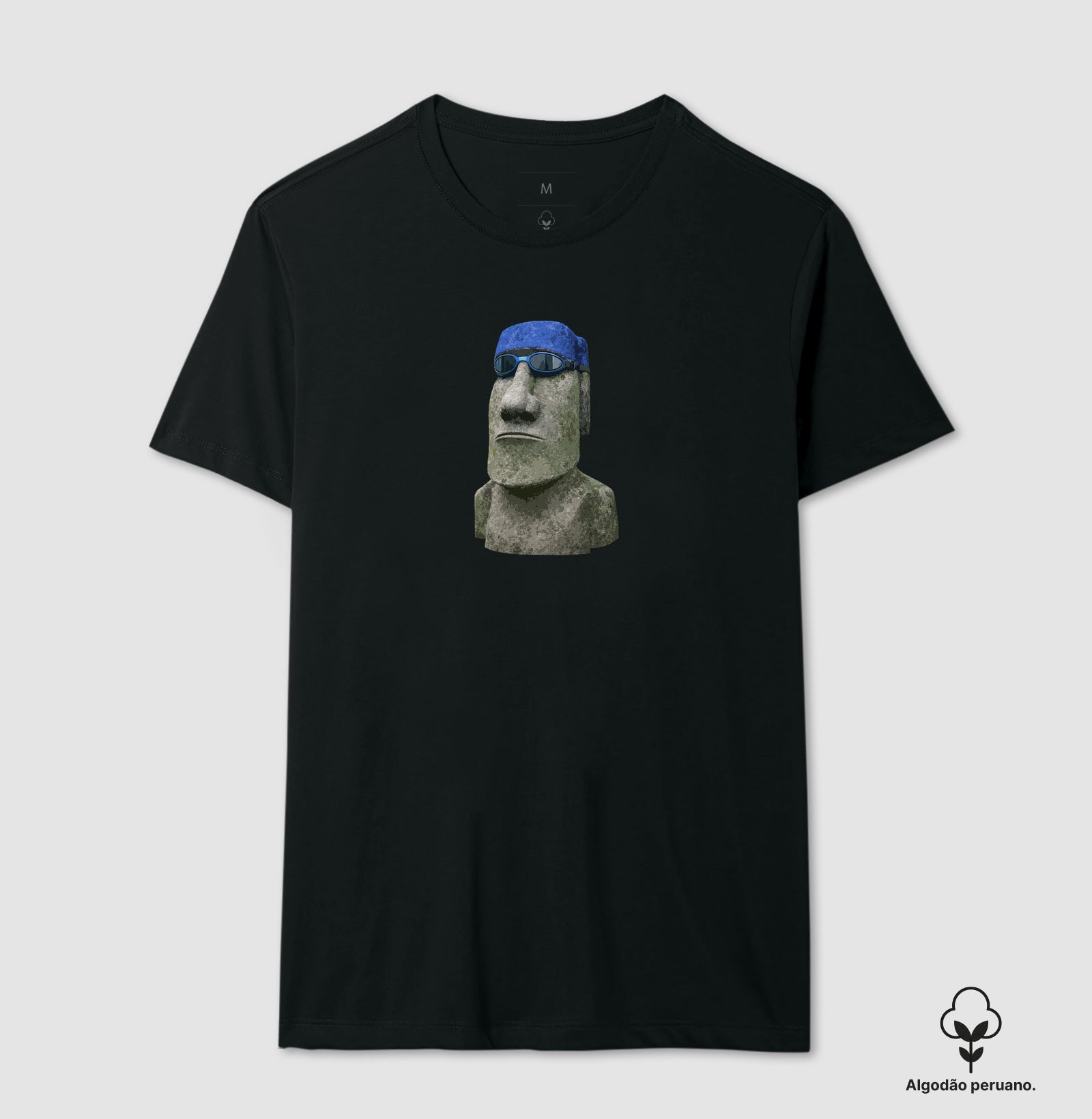 Camiseta Algodão Peruano - Moais
