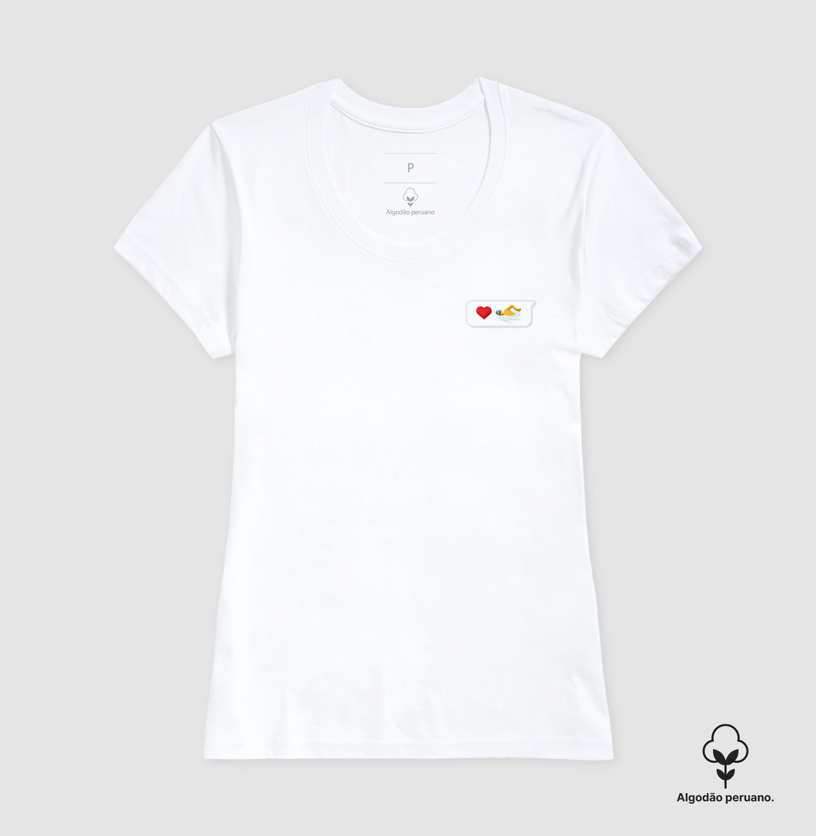 Camiseta Algodão Peruano - Love Message