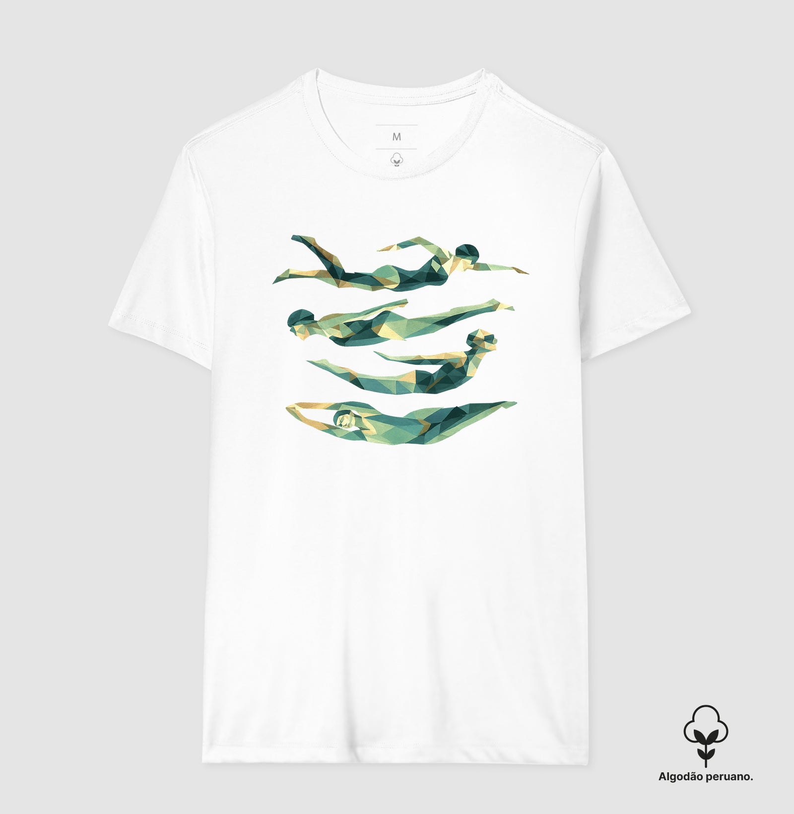 Camiseta Algodão Peruano - Nadadoras