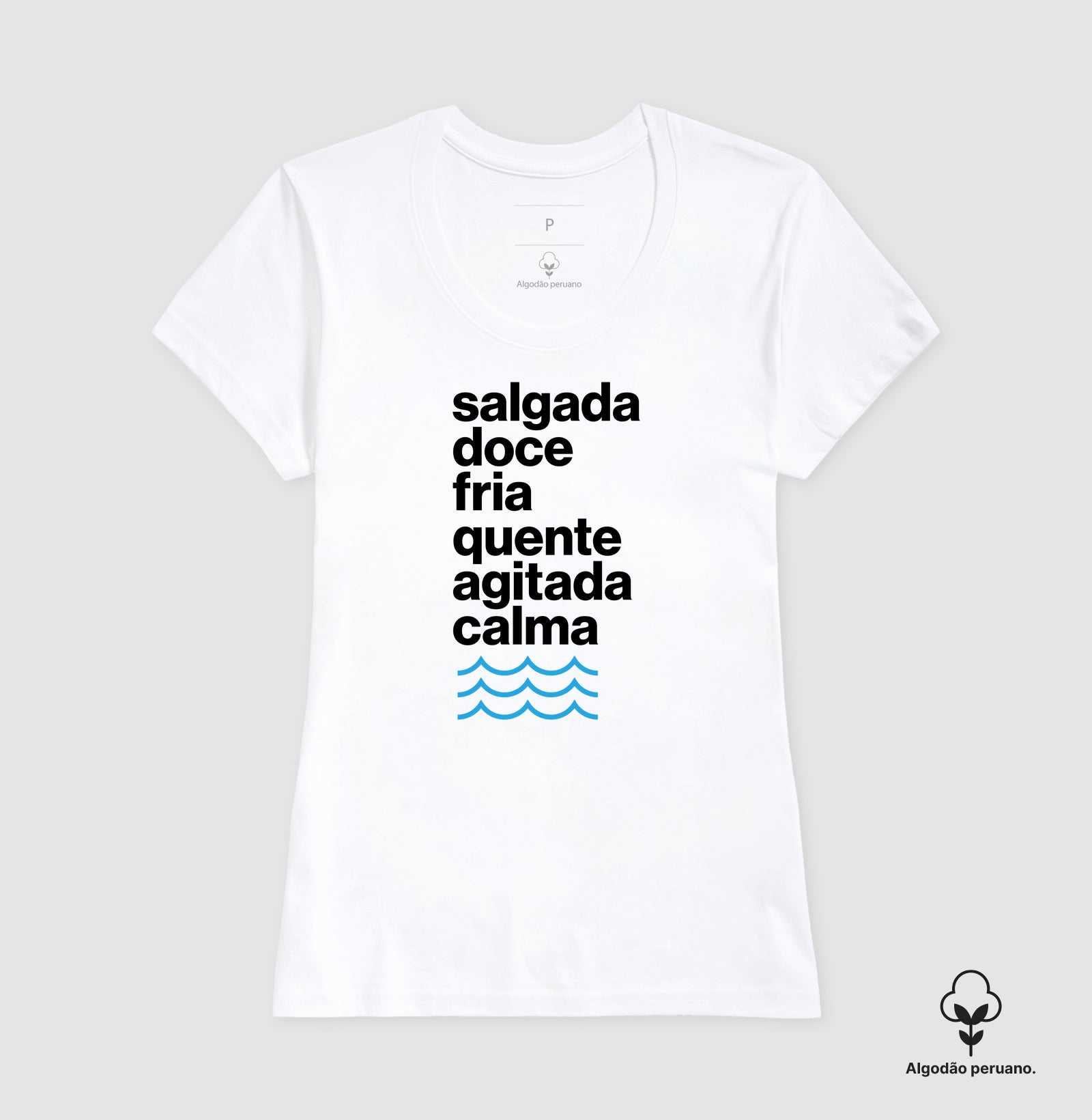 Camiseta Algodão Peruano - Águas