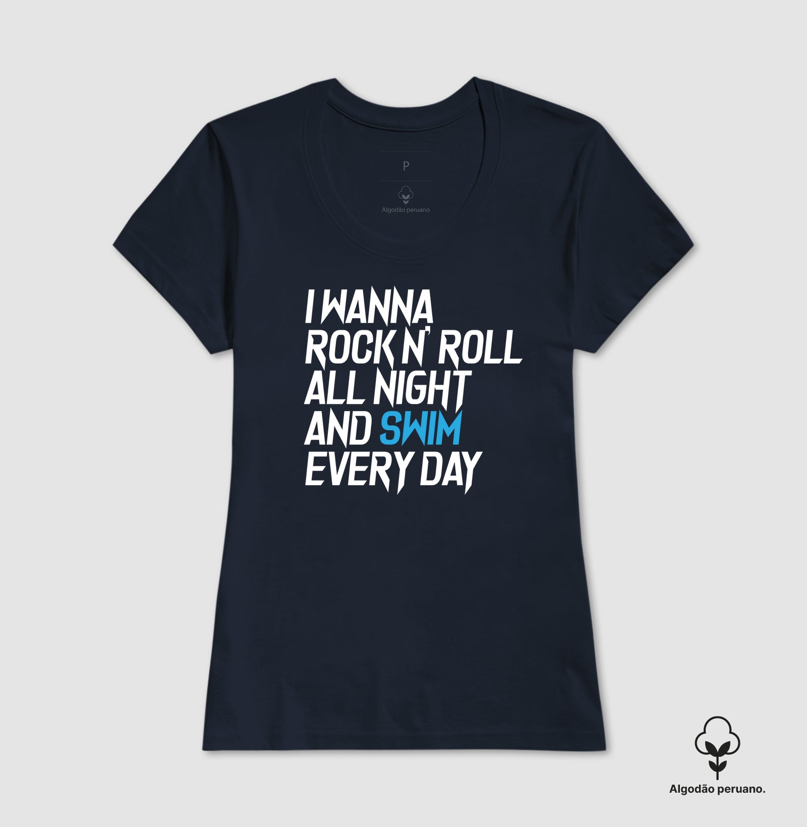 Camiseta Algodão Peruano - Rock N'roll