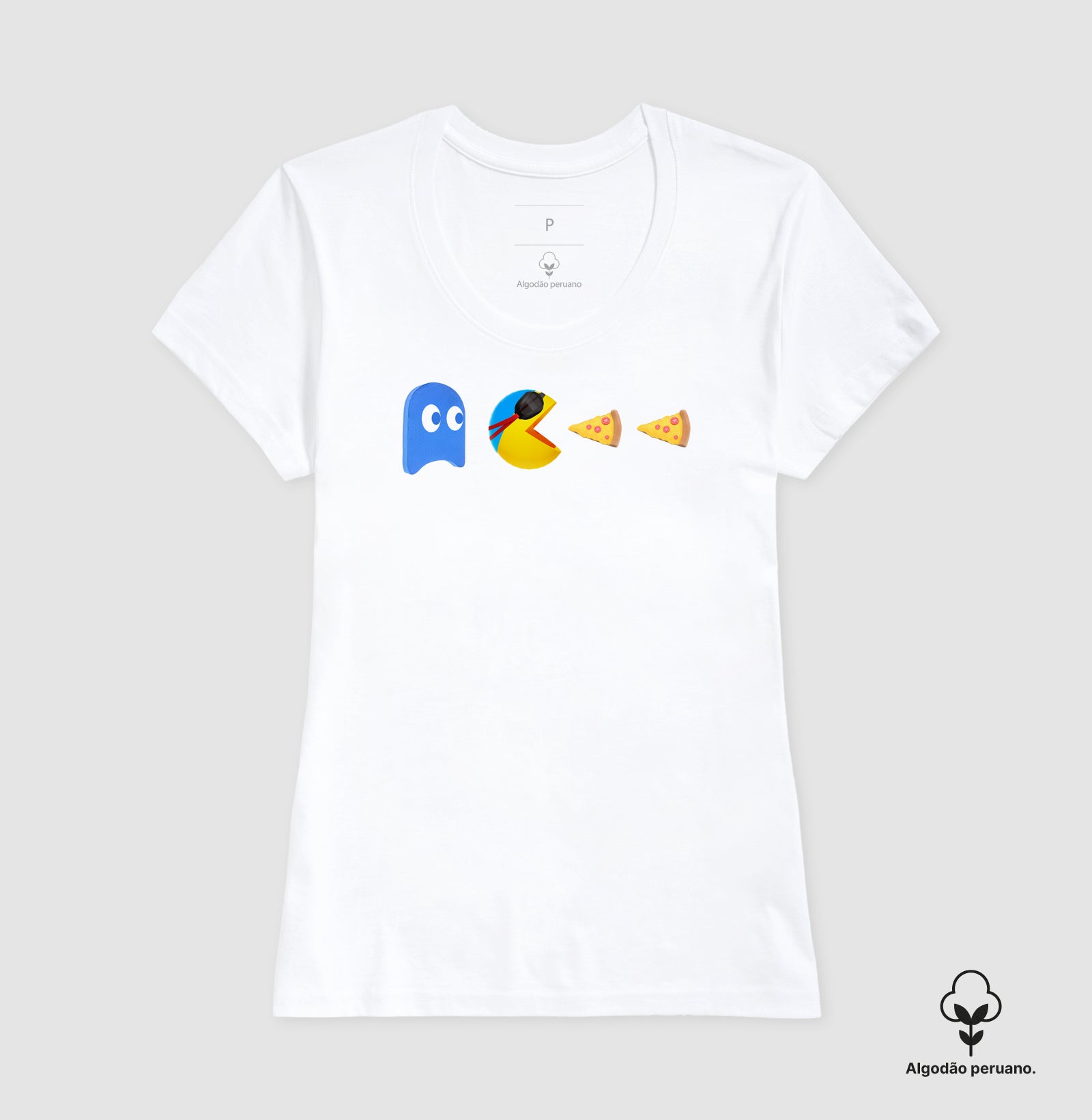 Camiseta Algodão Peruano - Pac-Man