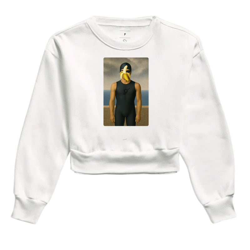 Cropped Moletom - The Son Of Man - Banana