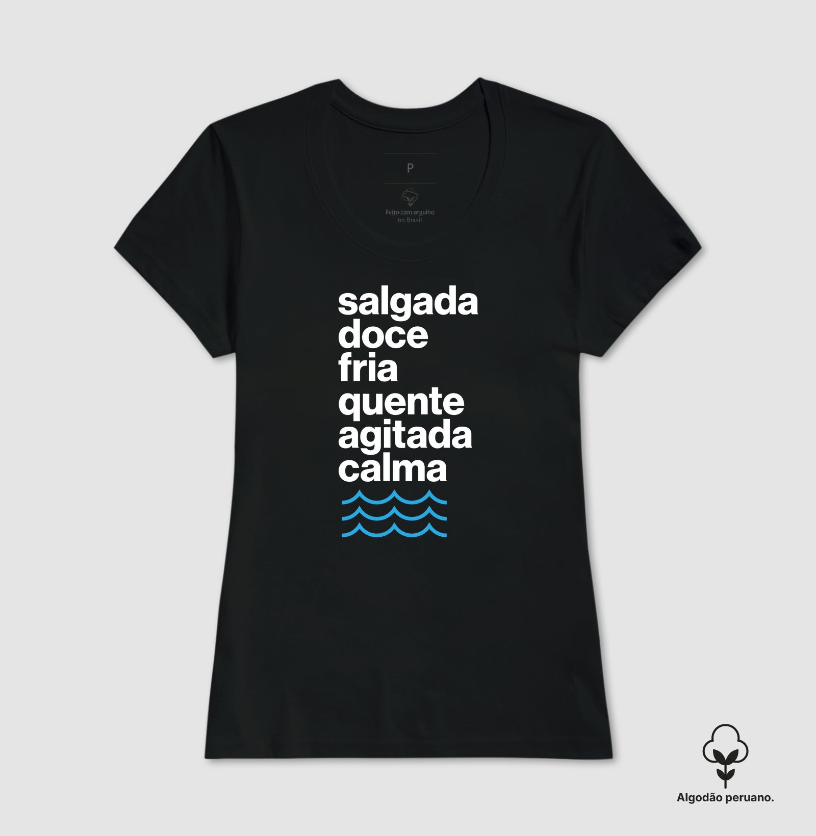 Camiseta Algodão Peruano - Águas