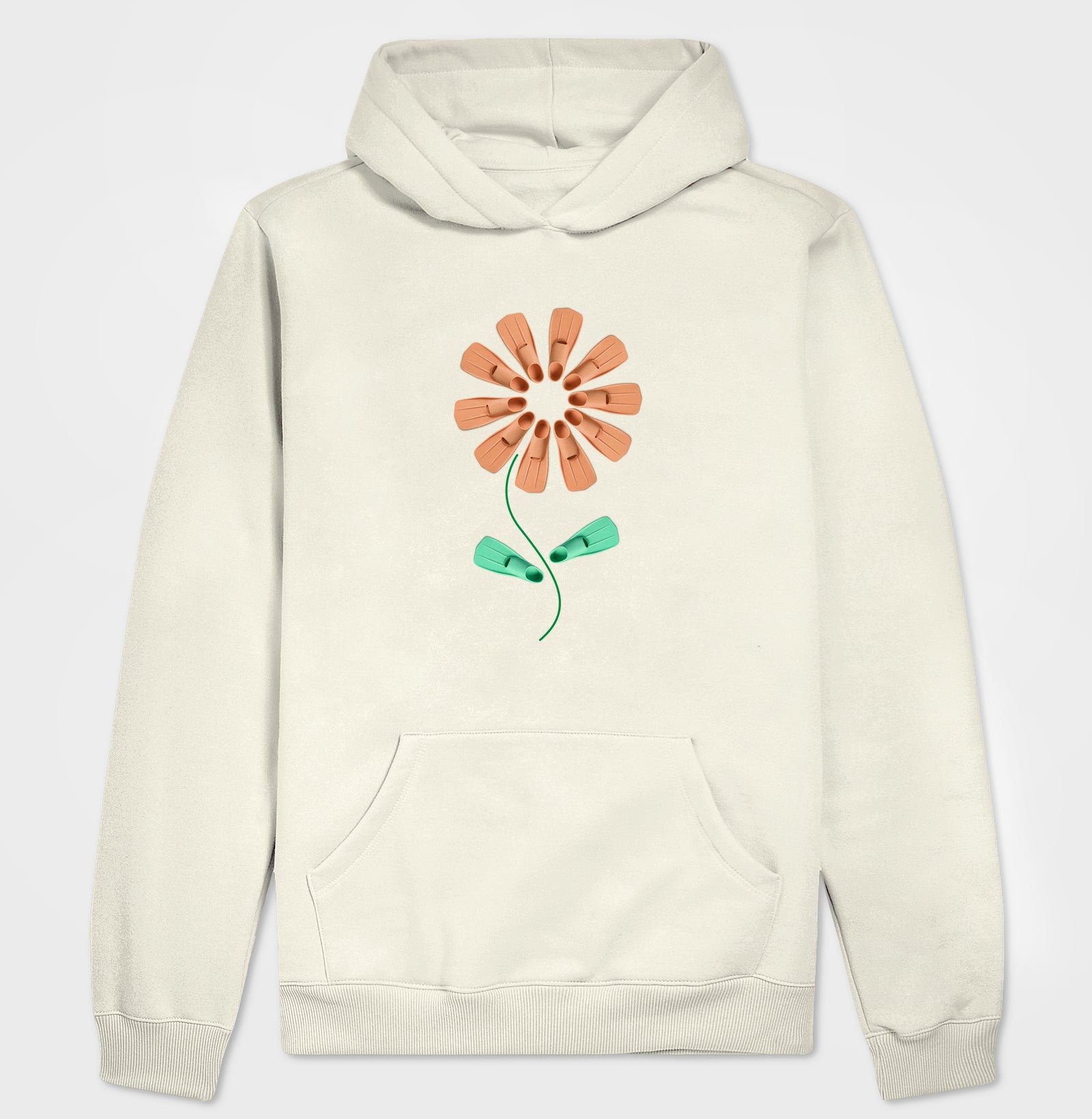 Hoodie Moletom - Flor Nadadeira