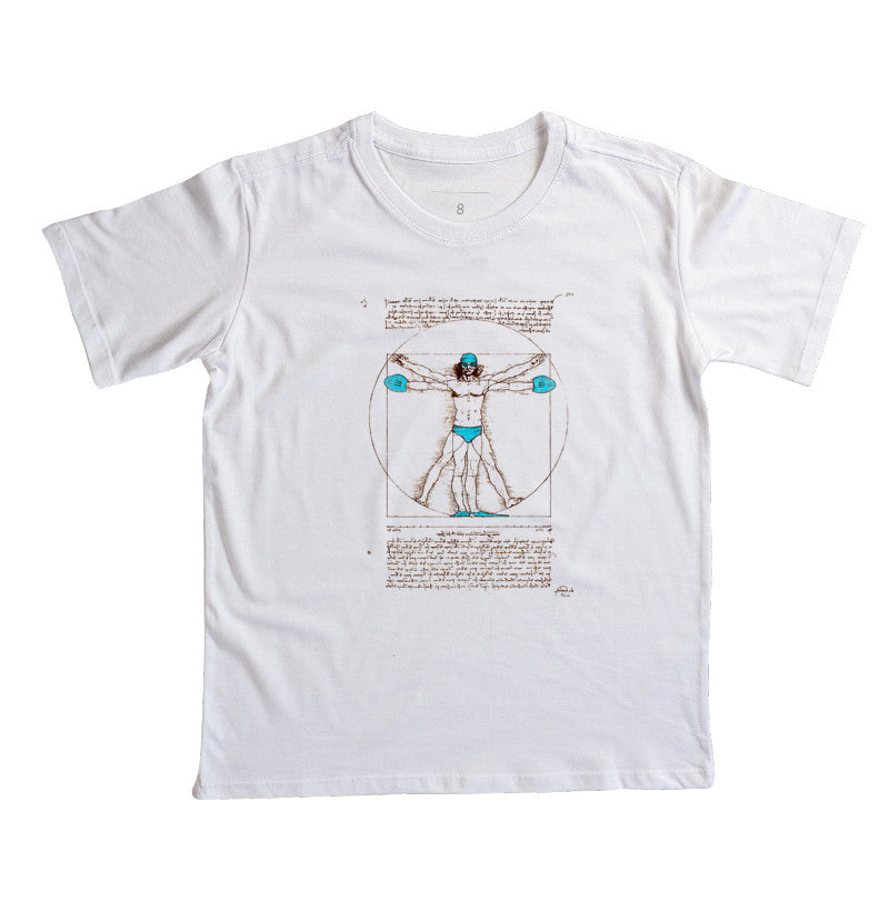 Camiseta Infantil - Nadador Vitruviano
