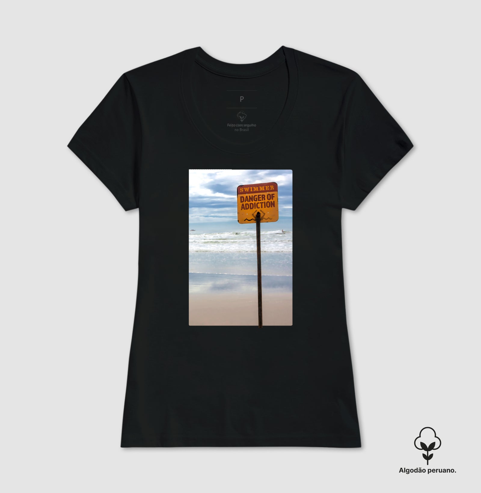 Camiseta Algodão Peruano - Danger