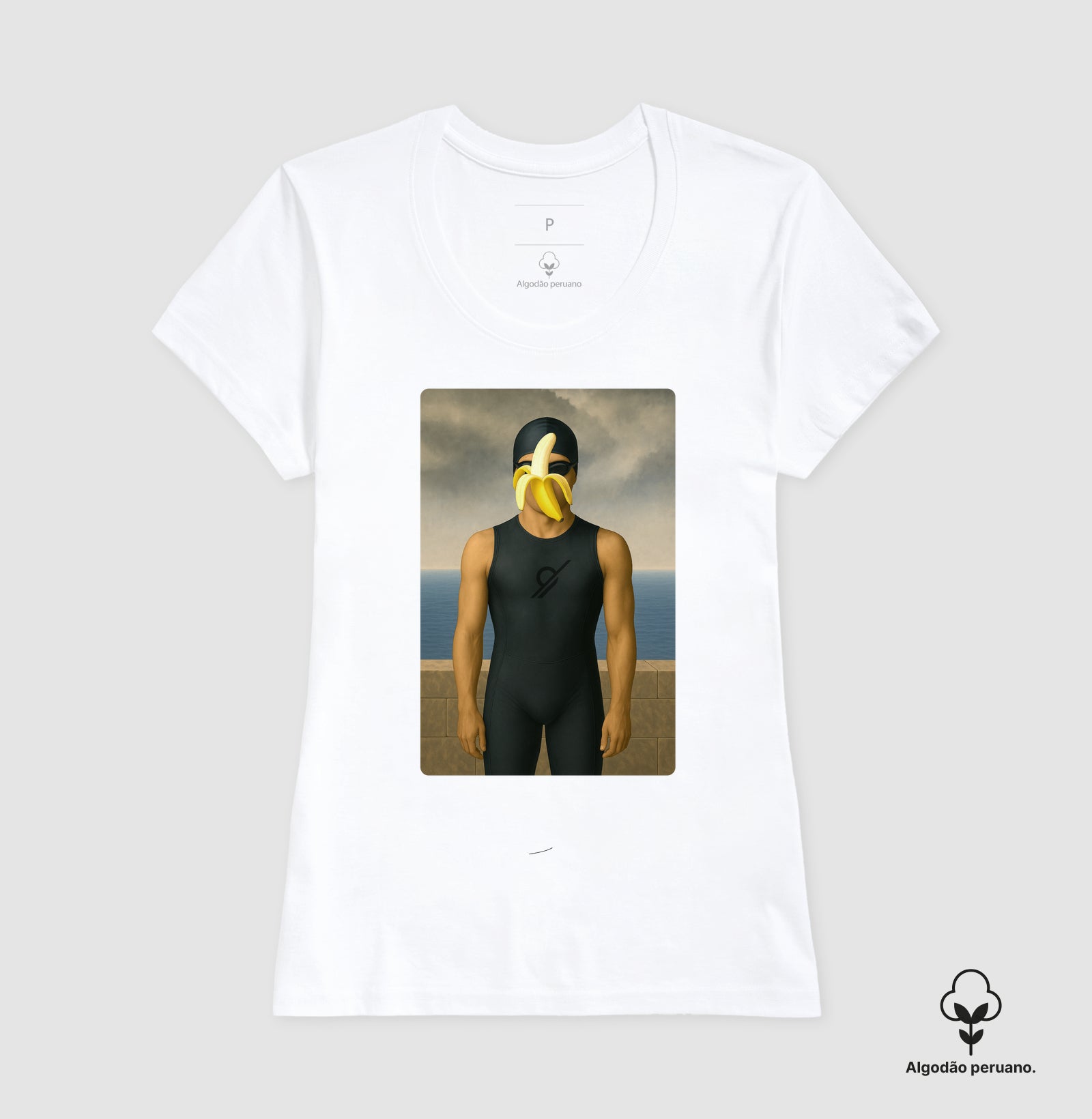 Camiseta Algodão Peruano - The Son Of Man - Banana