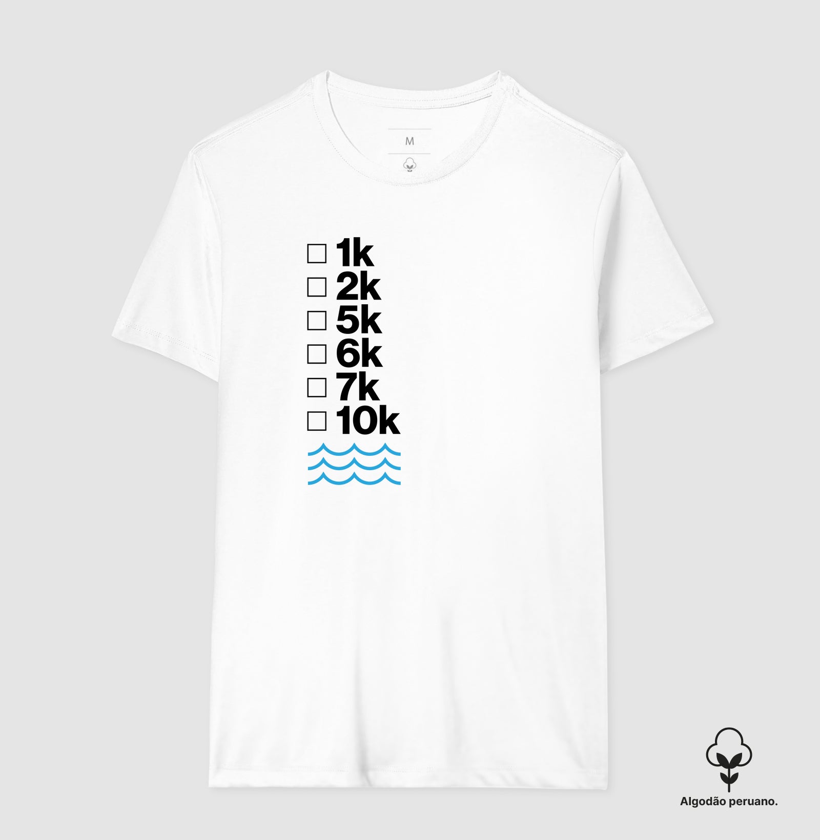 Camiseta Algodão Peruano - Check List (anote)