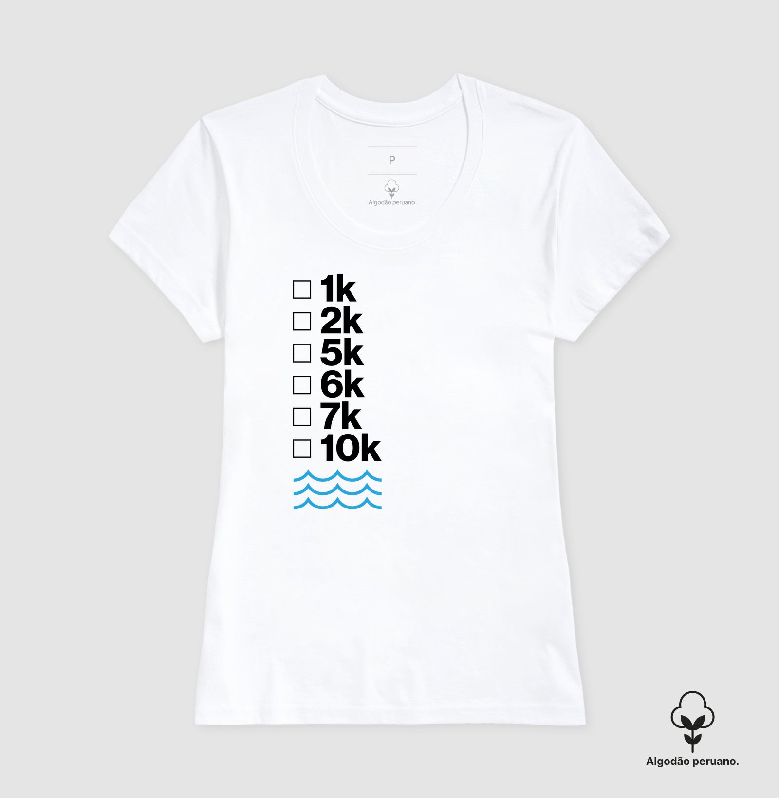 Camiseta Algodão Peruano - Check List (anote)