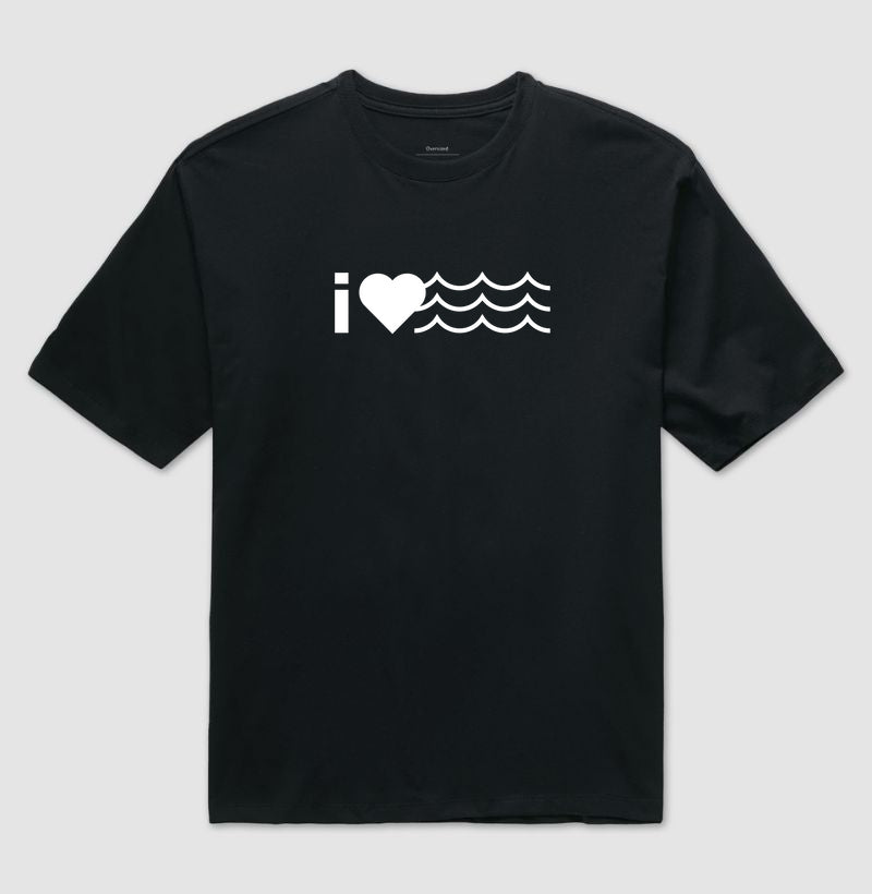 Camiseta Oversized - I Love Water