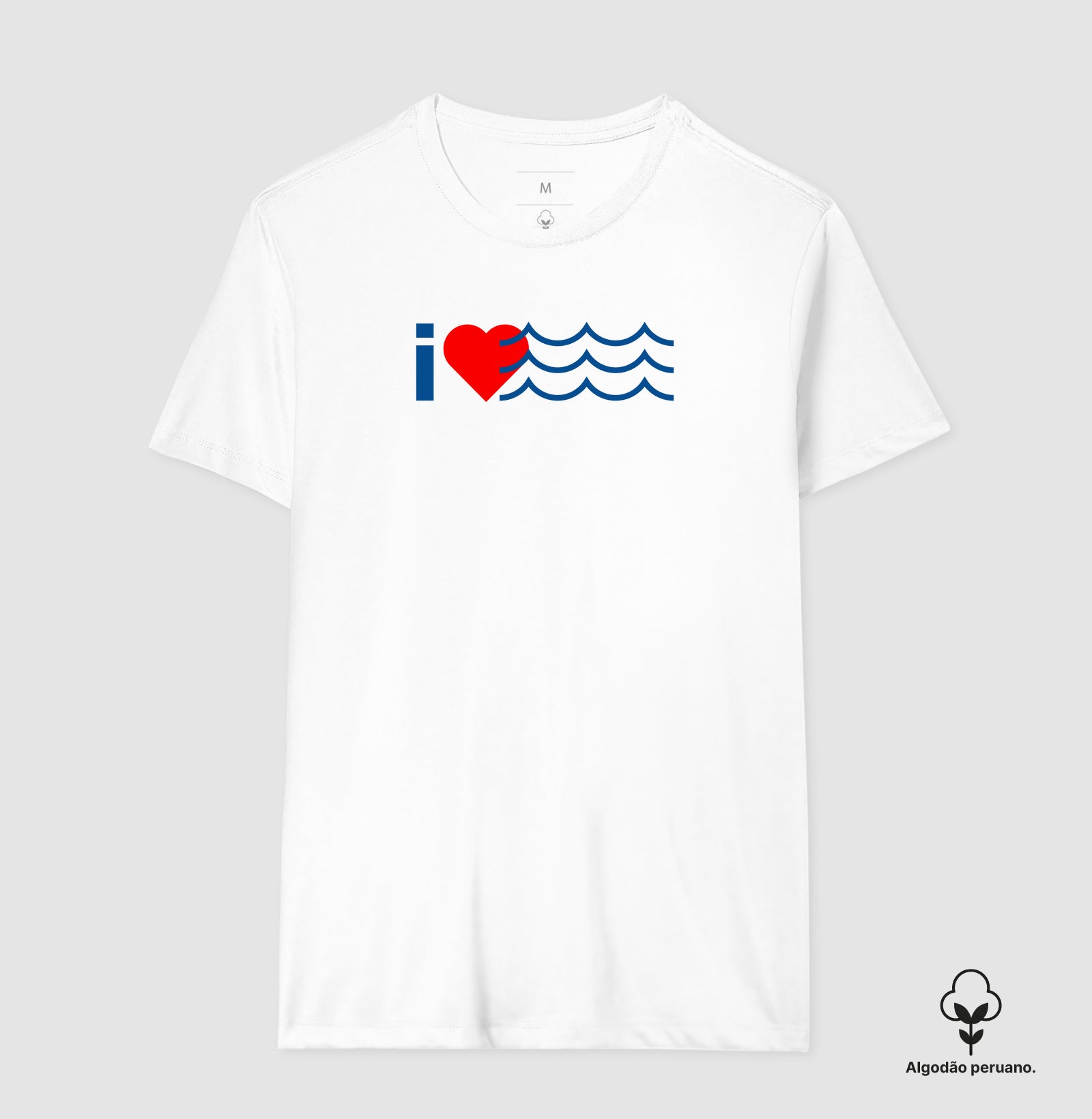 Camiseta Algodão Peruano - I Love Water