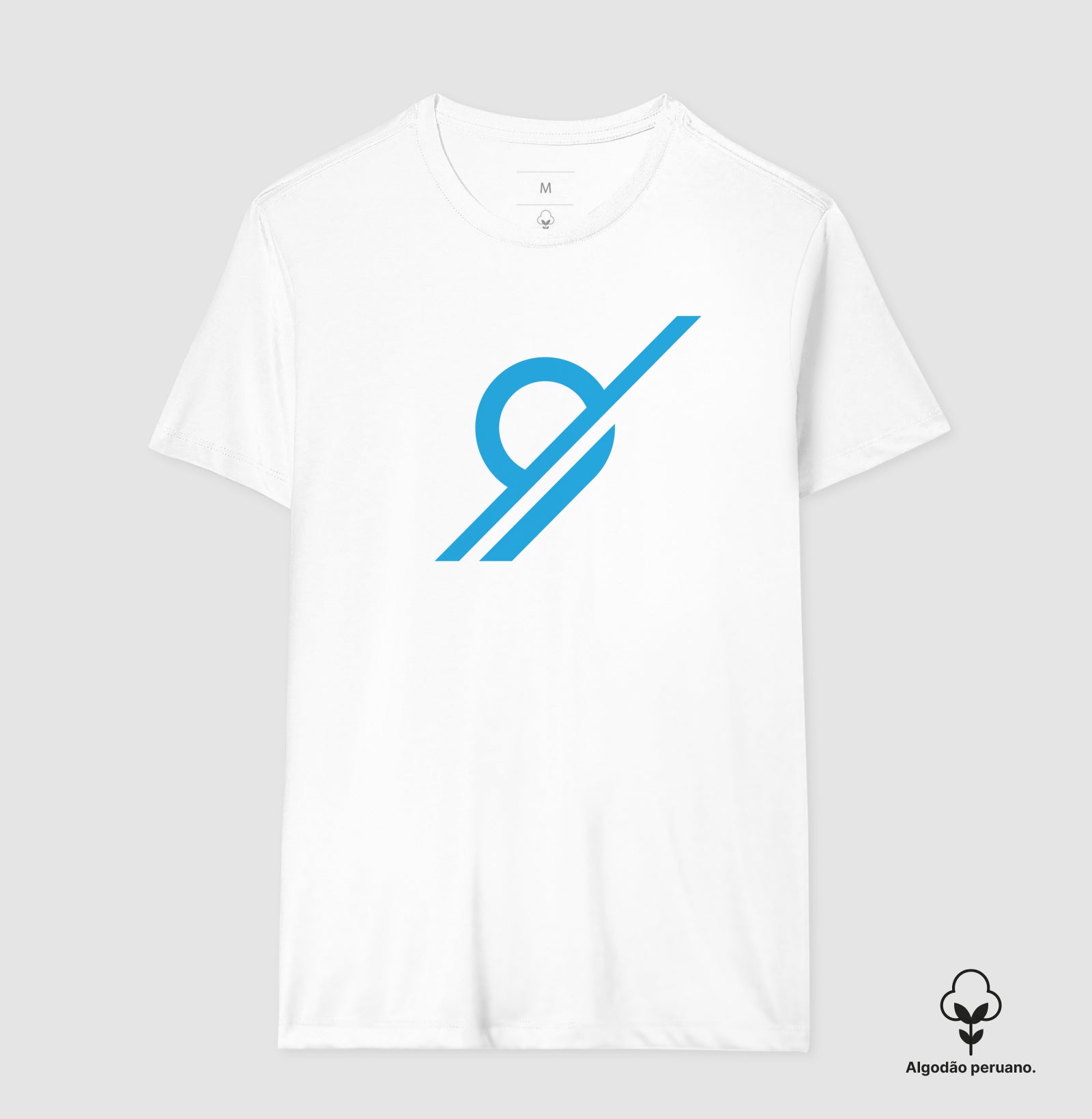 Camiseta Algodão Peruano - Raia Nove Azul