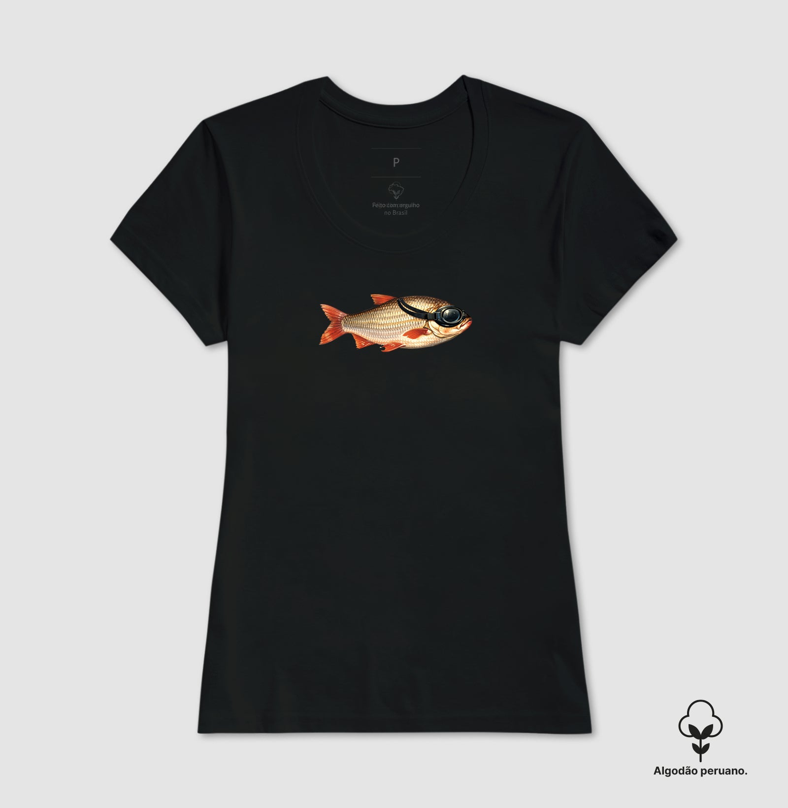 Camiseta Algodão Peruano - Peixe
