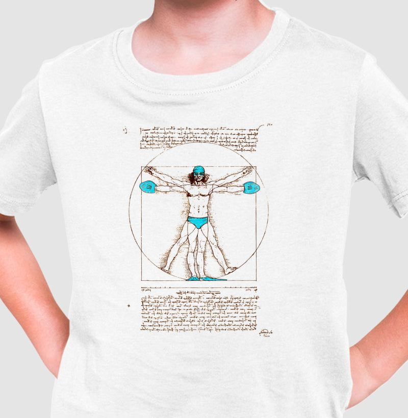 Camiseta Infantil - Nadador Vitruviano