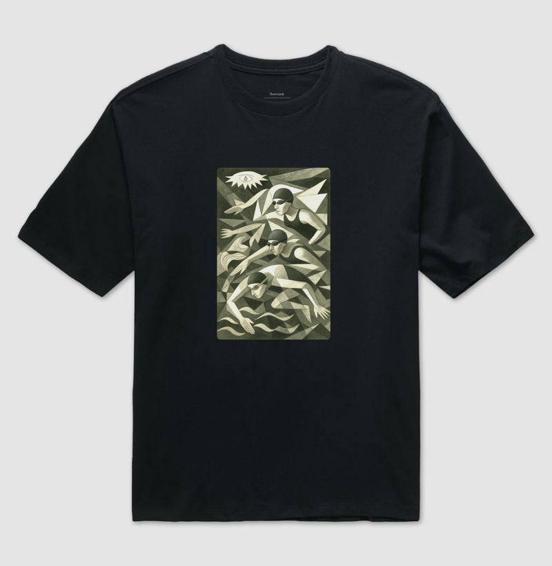 Camiseta Oversized - Cubista