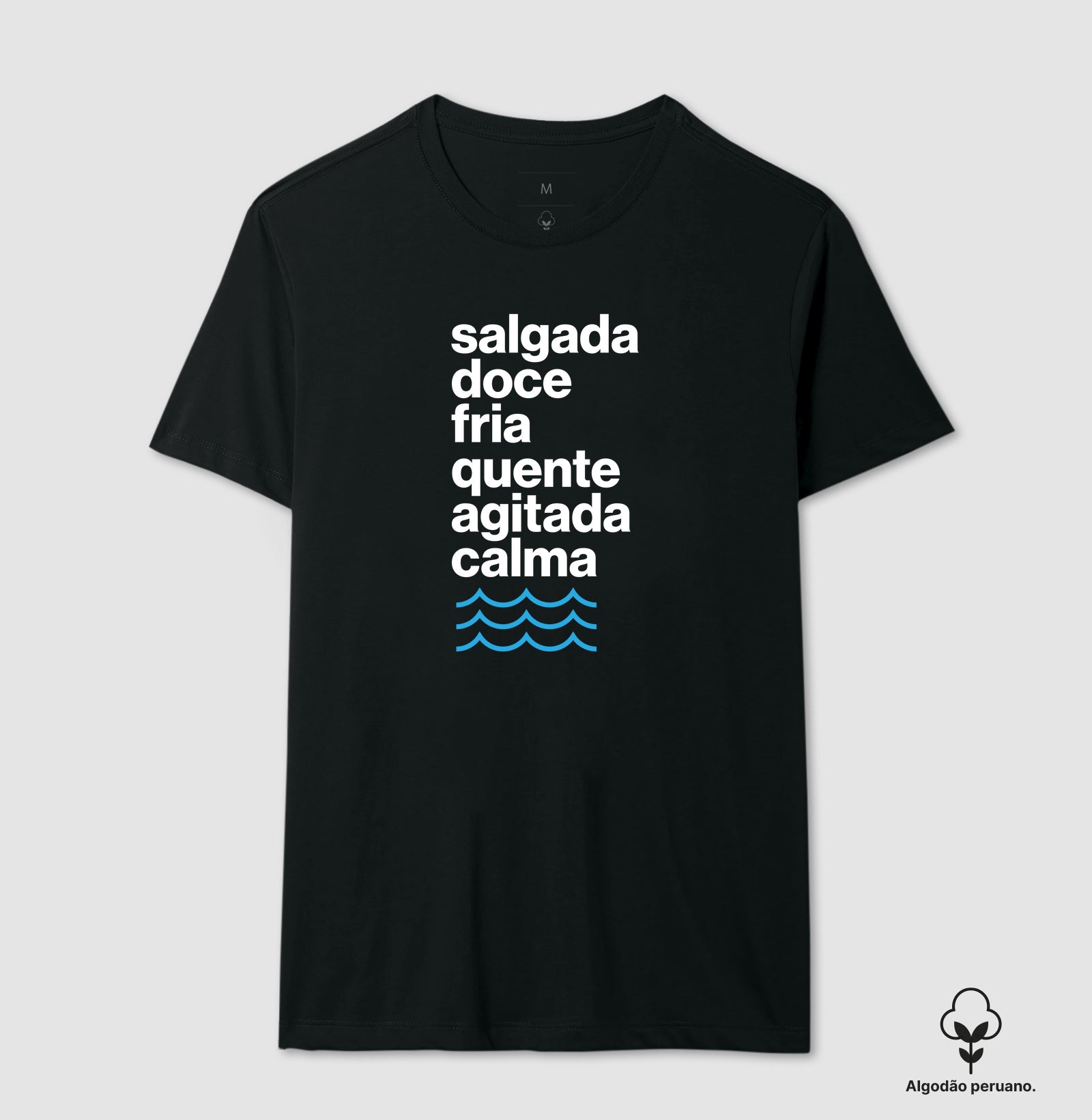 Camiseta Algodão Peruano - Águas