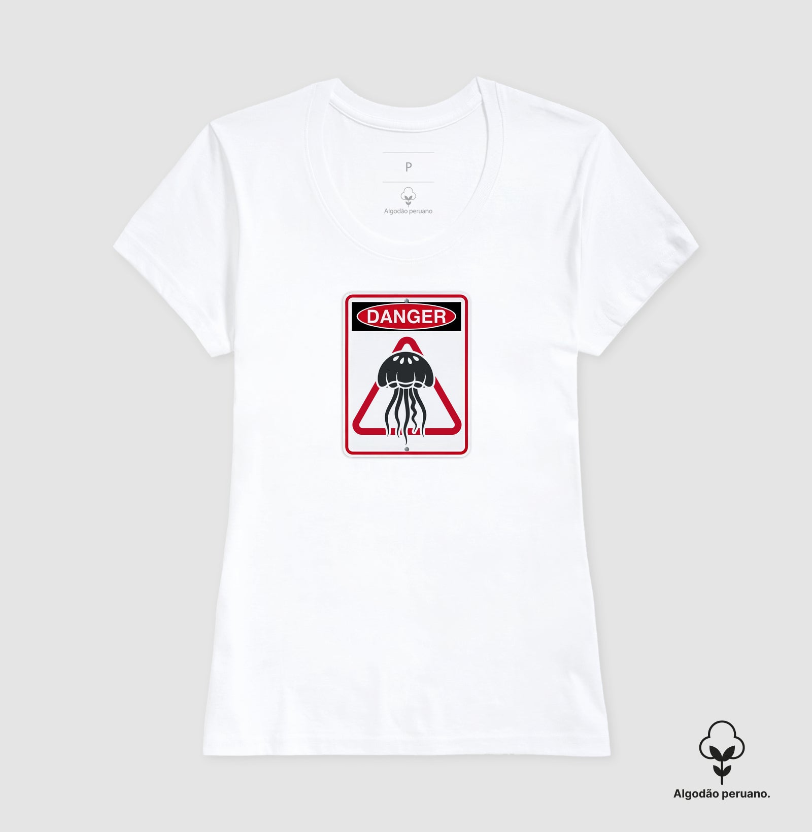Camiseta Algodão Peruano - Danger