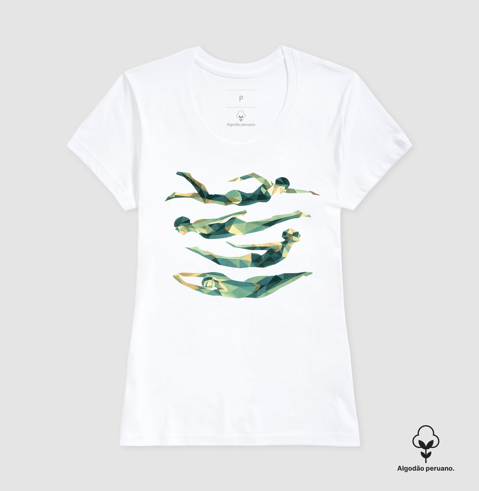Camiseta Algodão Peruano - Nadadoras