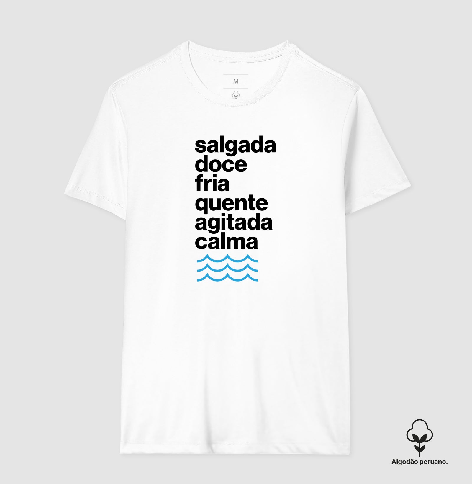 Camiseta Algodão Peruano - Águas