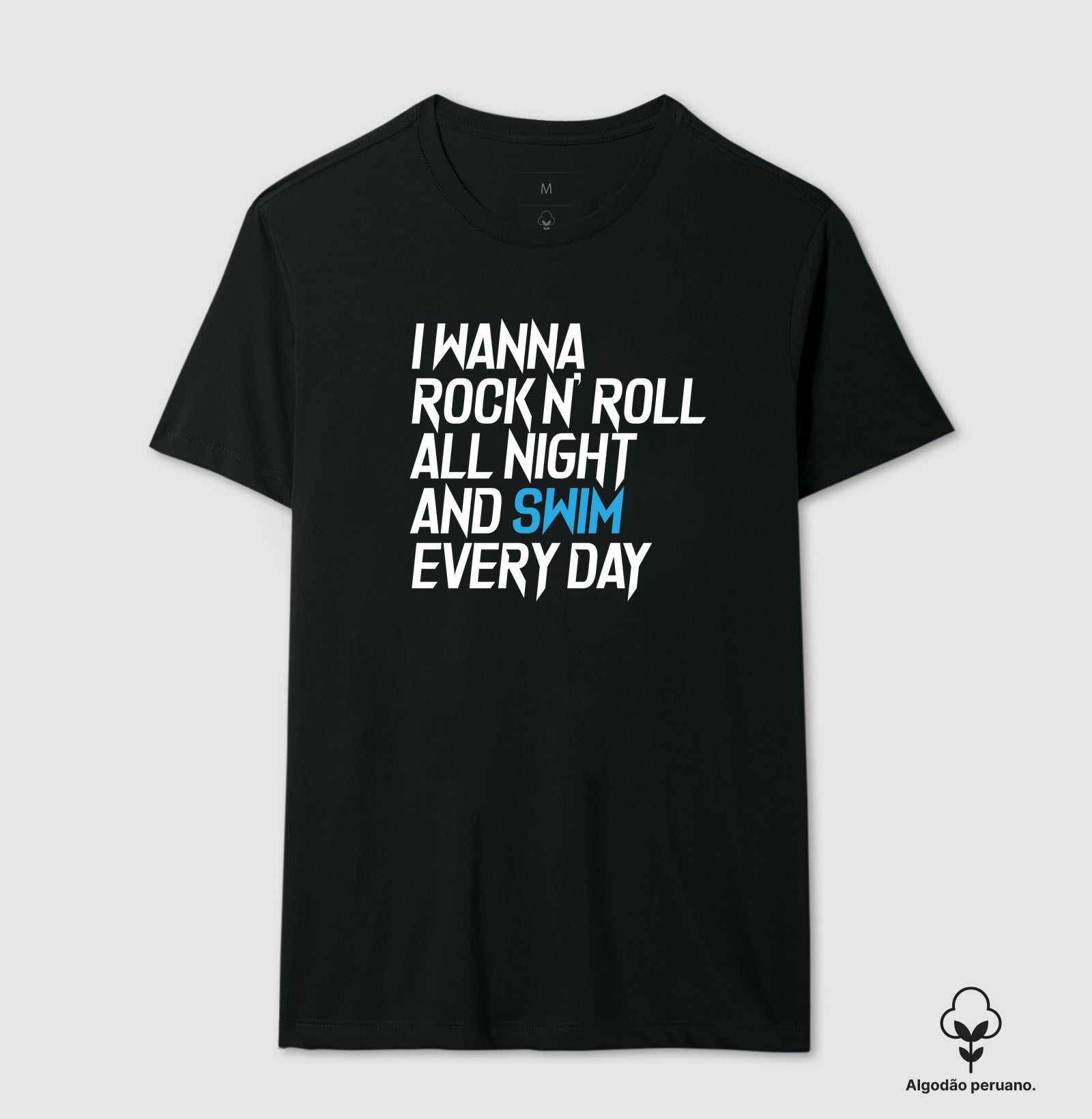 Camiseta Algodão Peruano - Rock N'roll