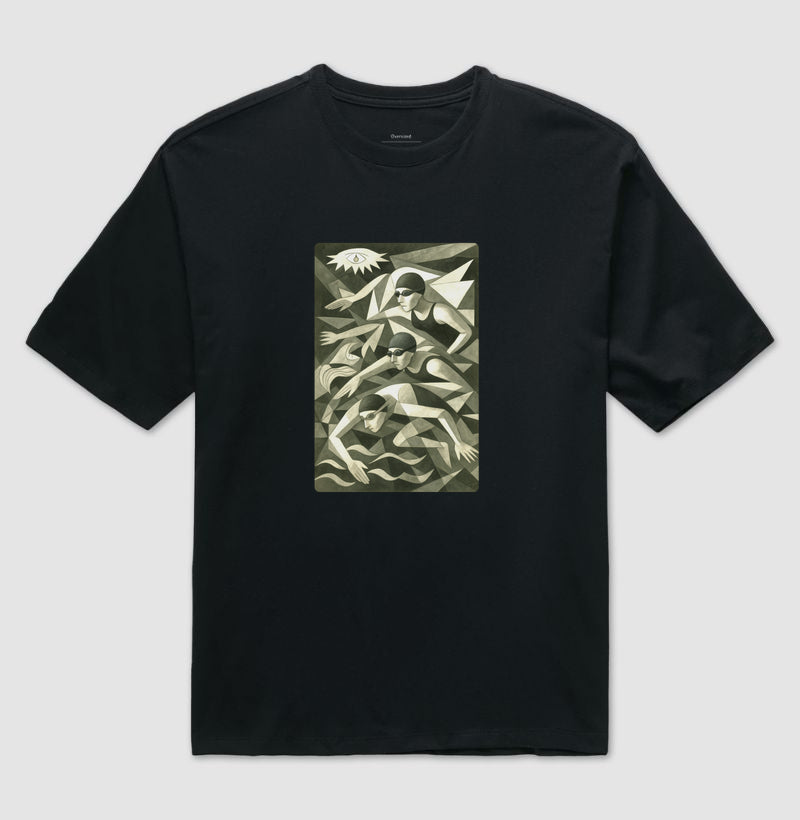 Camiseta Oversized - Cubista