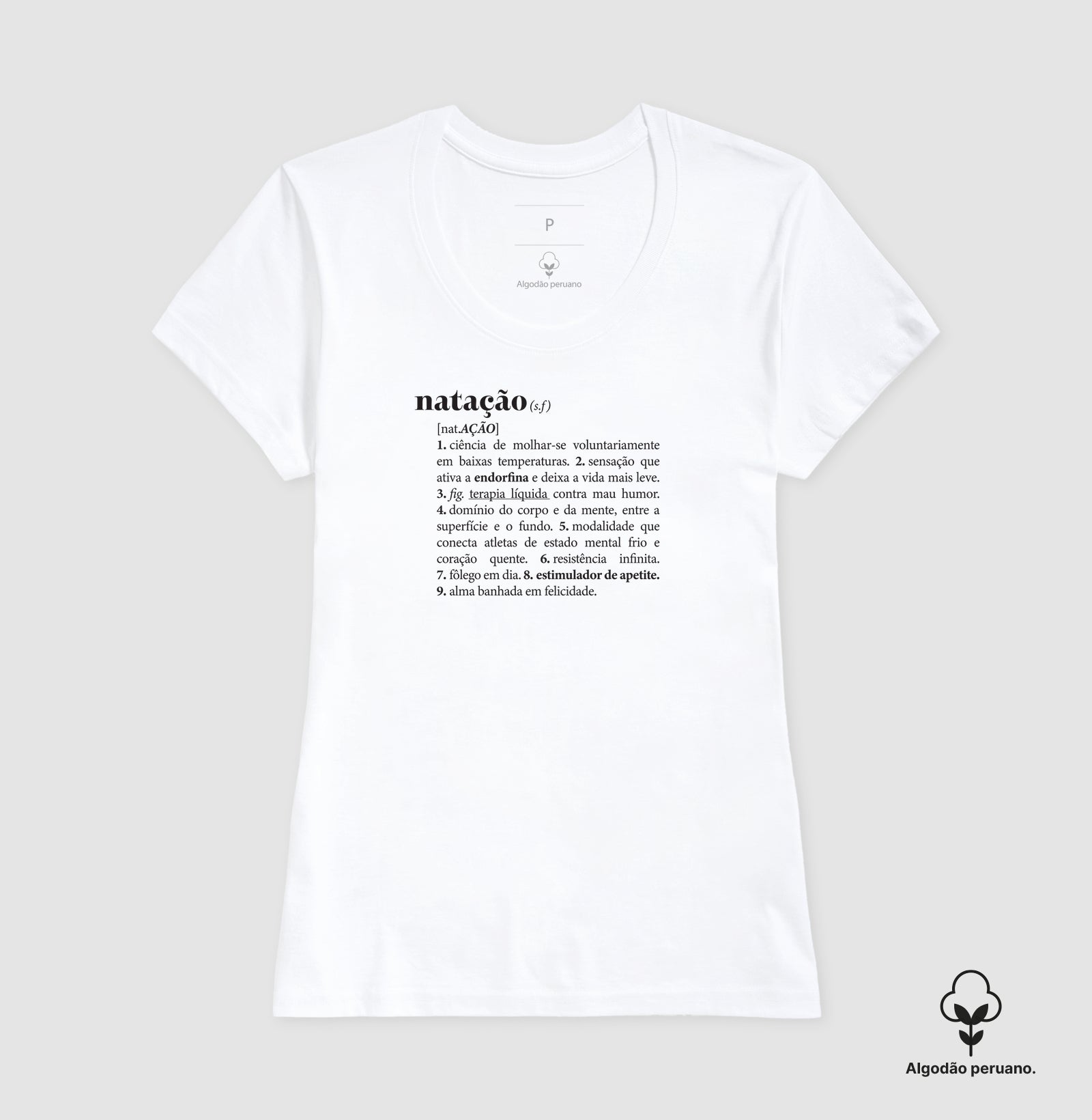Camiseta Algodão Peruano - Dicionário
