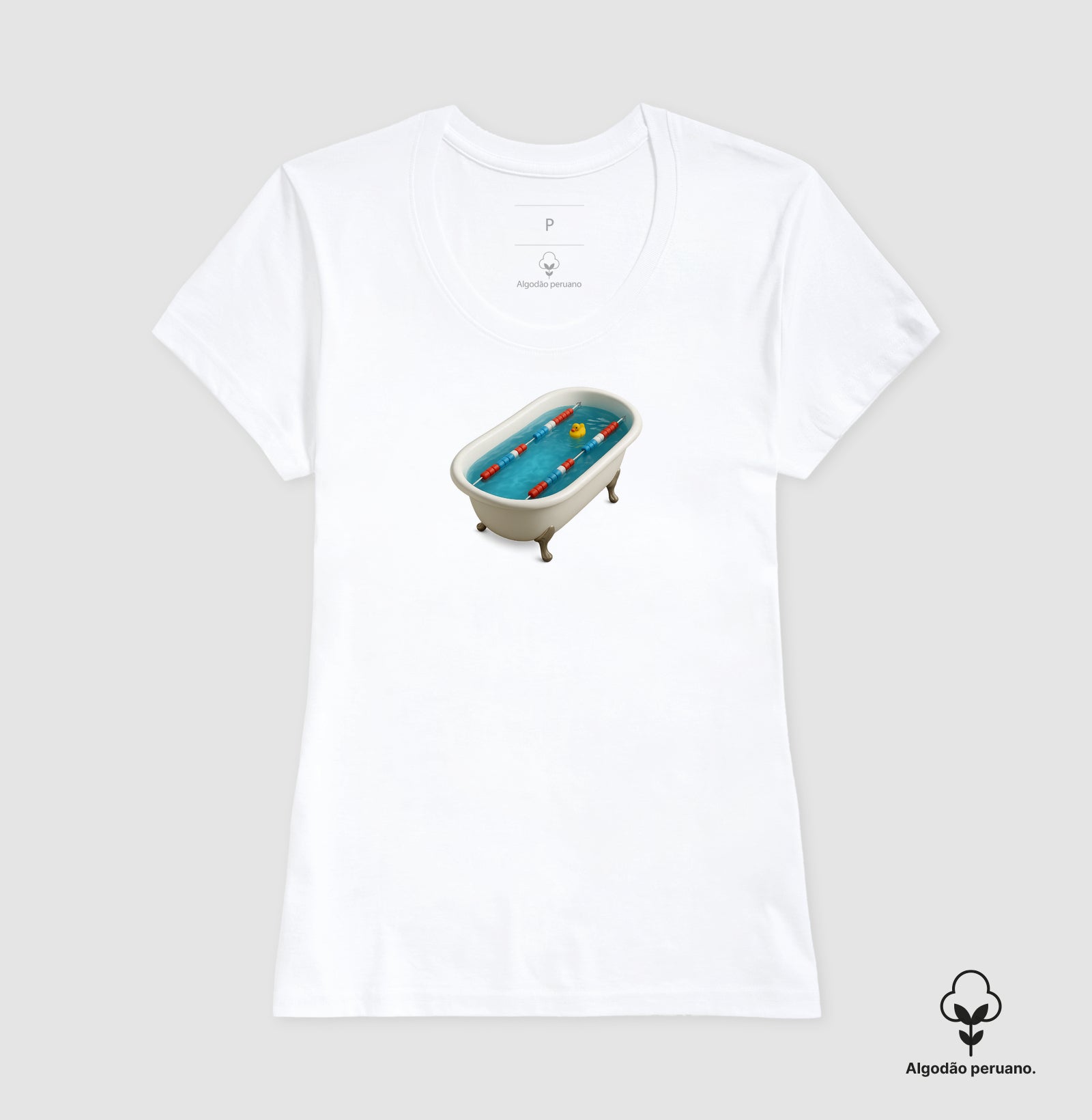 Camiseta Algodão Peruano - Banheira