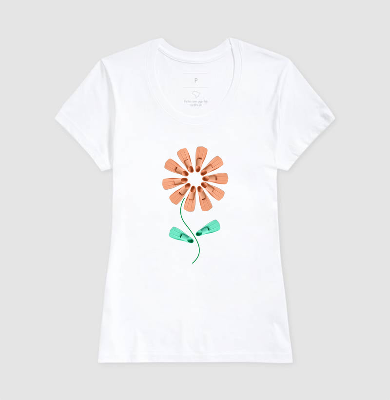 Camiseta - Flor Nadadeira