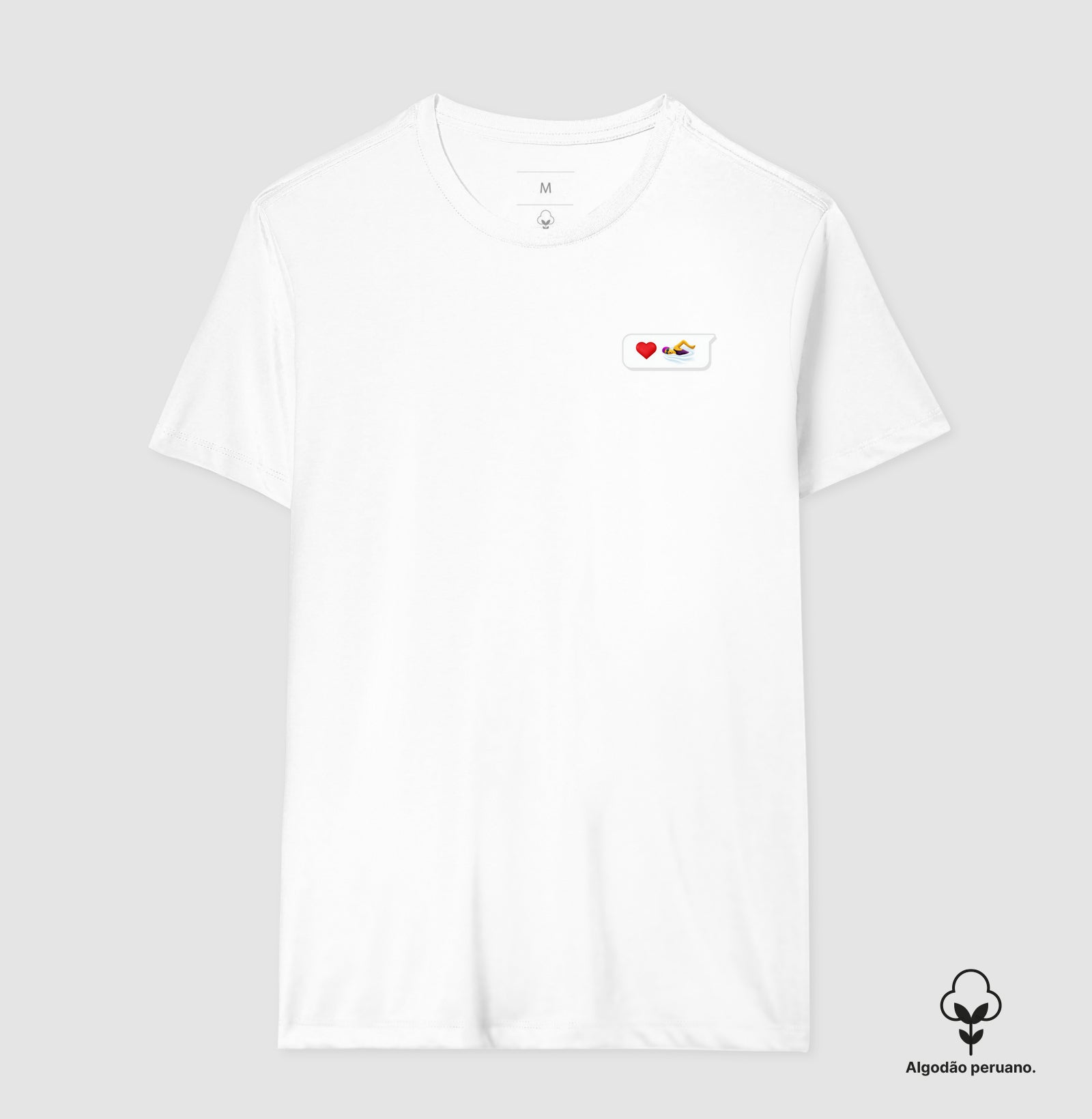 Camiseta Algodão Peruano - Love Message