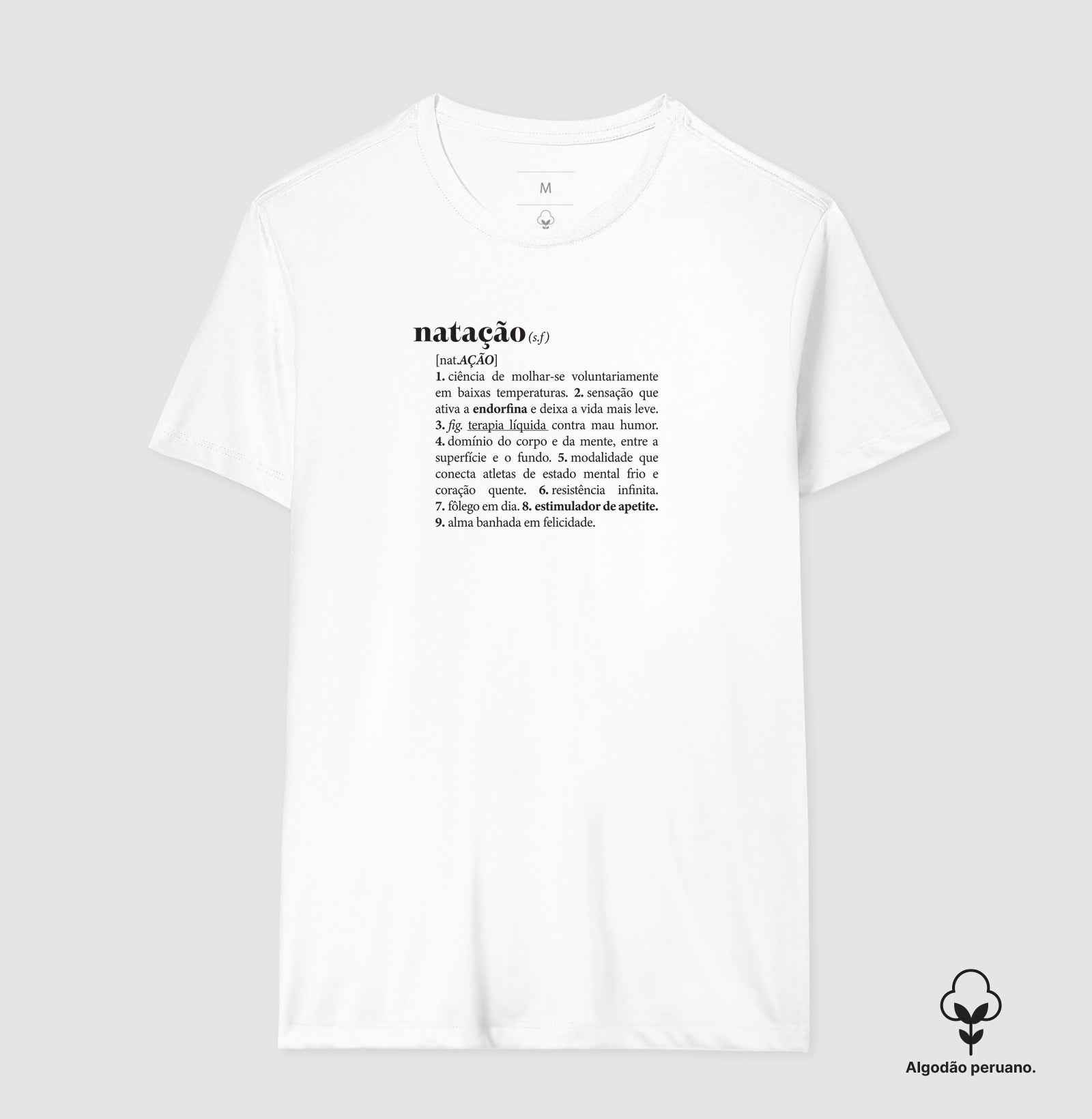 Camiseta Algodão Peruano - Dicionário