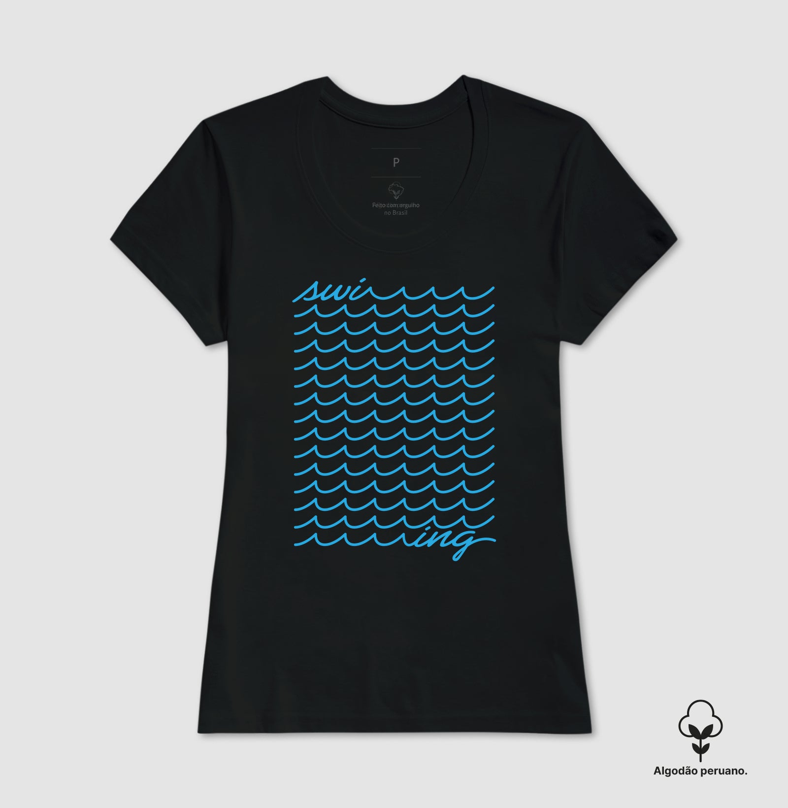 Camiseta Algodão Peruano - Swim...ming